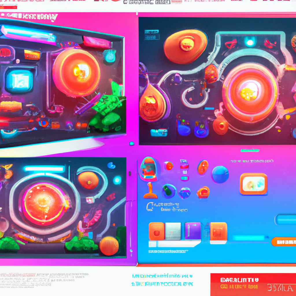 Gallery shot: neon platformer prototype with HUD overlay